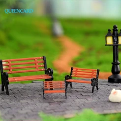 Modelo De Bancada Criativa Mini Park Miniatura Paisagem Jardim Decorativa Figuras De Ornamentos Artesanato De Bricolage Micro