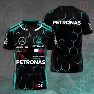 2022 Nova Camiseta Masculina Mercedes AMG F1 Equipe De Corrida 3D Fórmula 1 Blusa De Moda Infantil Adulto