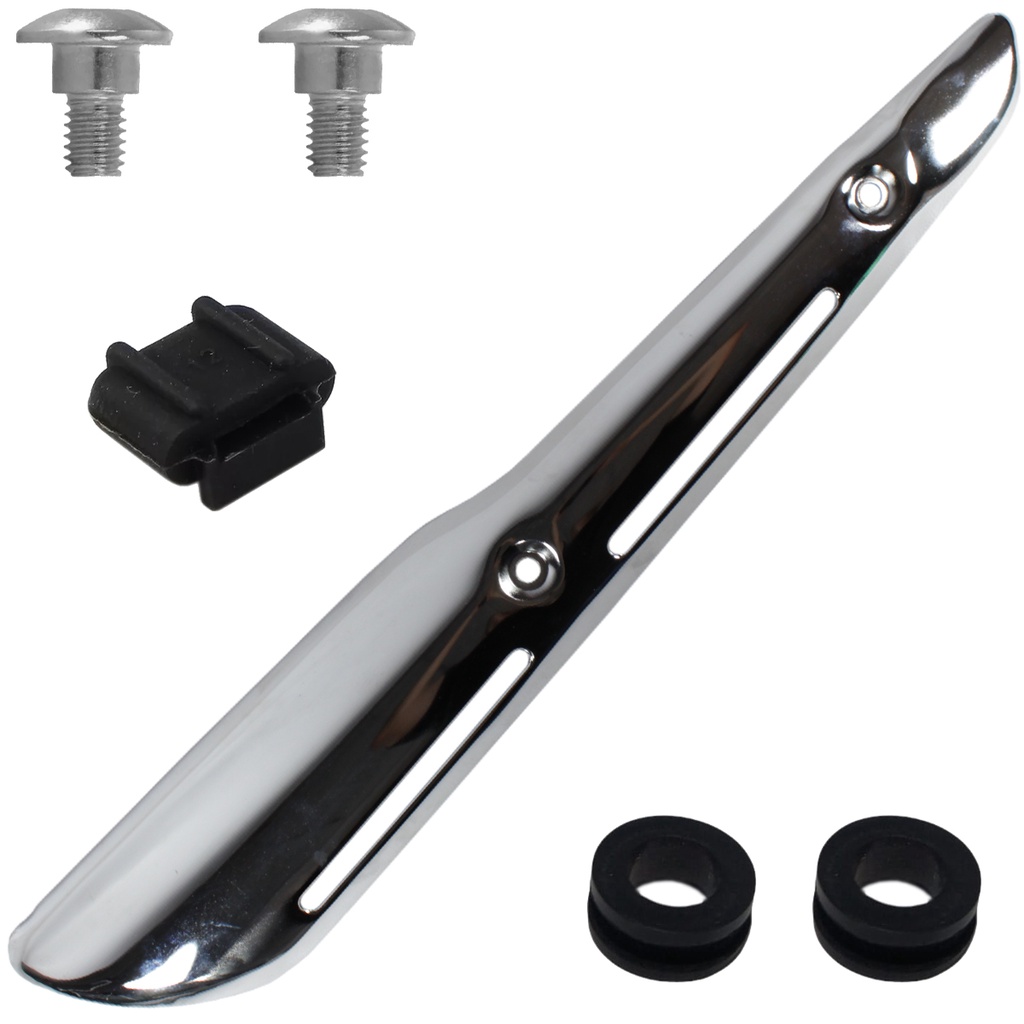 Protetor escape escapamento CG150 Titan 2004 a 2008 CG125 Fan 2005 a 2008 com parafusos e coxins em Oferta na Shopee