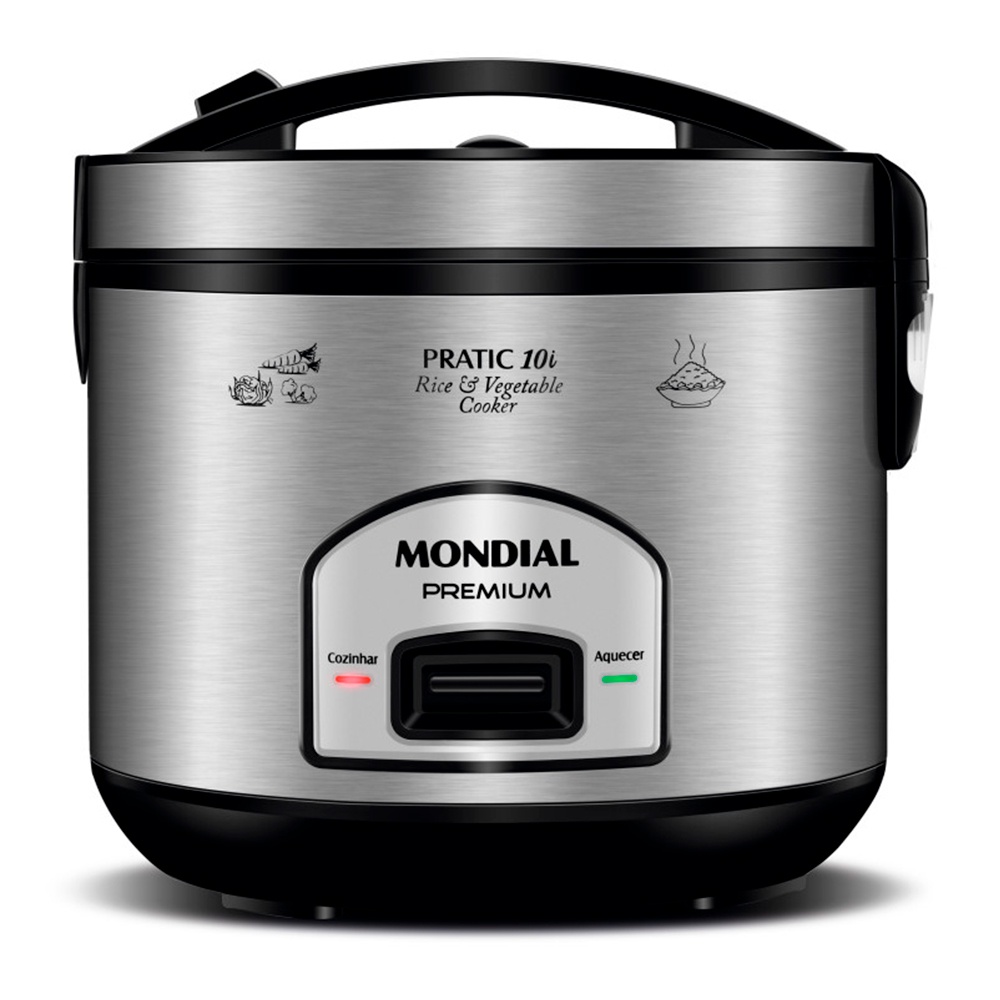 Panela Elétrica de Arroz Mondial Pratic 10 Xícaras PE-42-10X 127V - Home Appliances