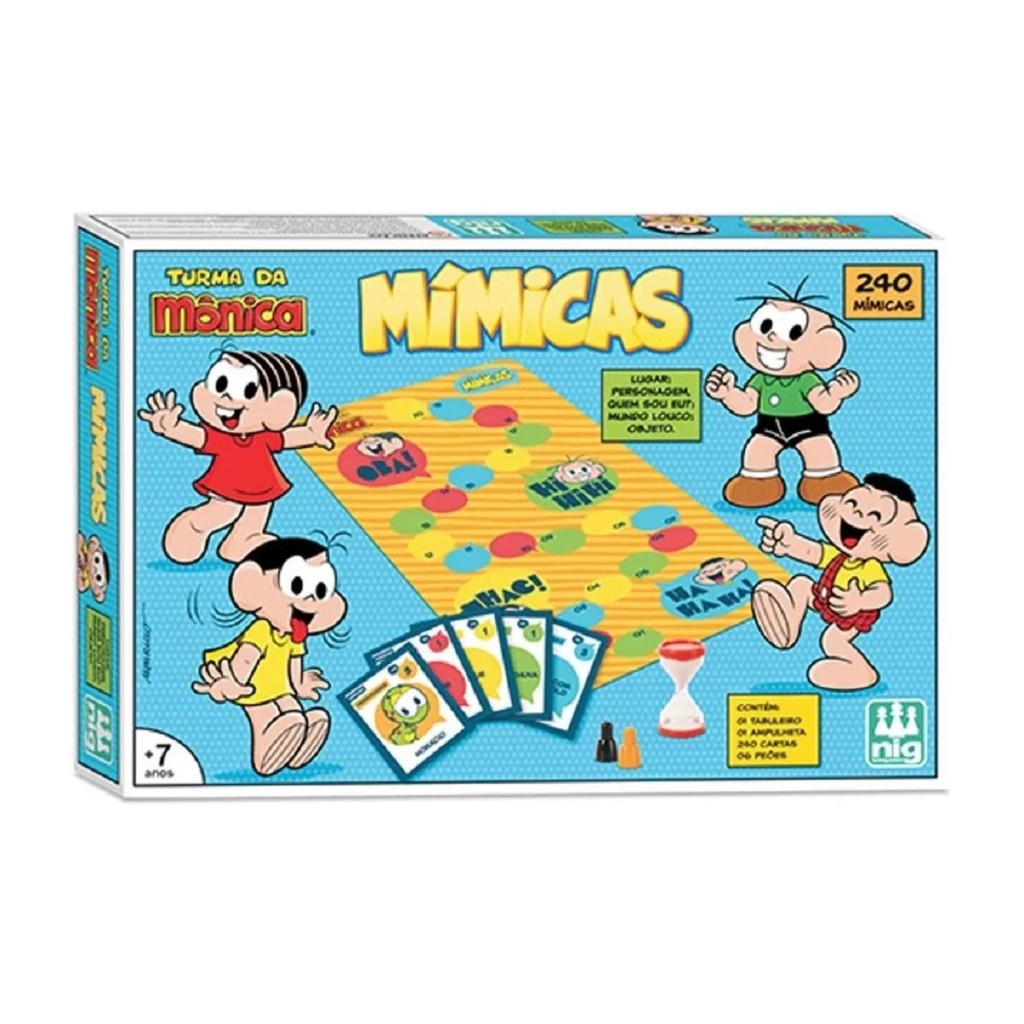 Brinquedo Jogo Mímicas Turma da Mônica 0762 - Nig Brinquedos em Oferta na Shopee