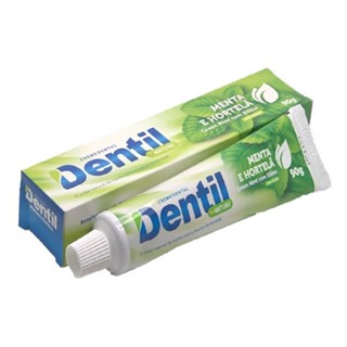 Creme Dental Natural Dentil Sem Flúor 90g Verde com Xilitol