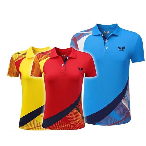 2024 Nova Camiseta Badminton Tênis De Mesa Butterfly PingPong Esportiva Quick Dry