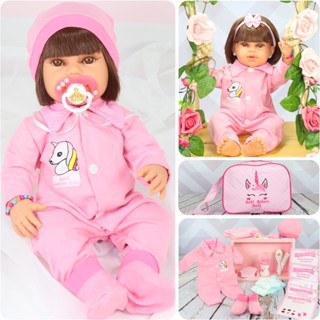 Boneca Princesa Bebê Reborn Menina Silicone Pode Dar Banho Acompanha Vários Acessórios Corpo De Silicone