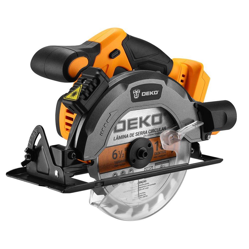 Serra Circular 6.1/2 Pol. 20V para Madeira sem Bateria DEKO - Home & Living