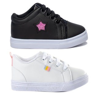 Kit 2 Pares Tenis Infantil Casual Feminino Baby Funfy 3056A em Oferta na Shopee