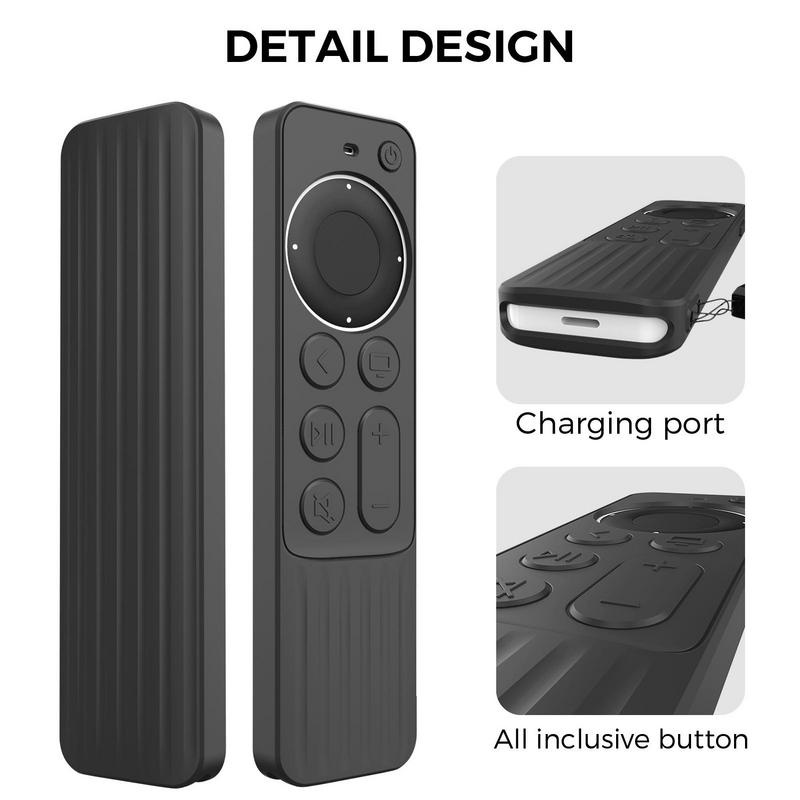 Capa silicone protetor Compativel para *Controle* Apple TV 4K 2022