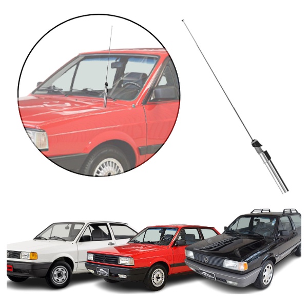 Antena Externa Cromada Telescopica 4 Estagios Receptiva Paralama P/ Carro Gol/Voyage/Parati em Oferta na Shopee