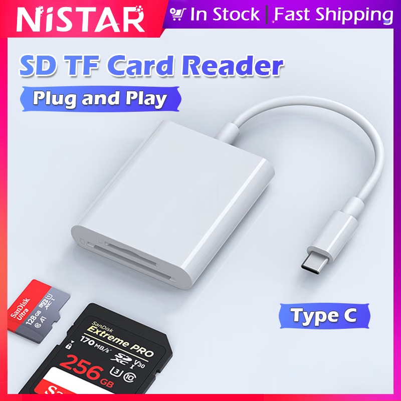 Leitor De Cartões USB C Para SD ,/MicroSD [Thunderbolt 3] Compatível Com samsung Galaxy S10/S9 , Surface Book 2 huawei E Mais