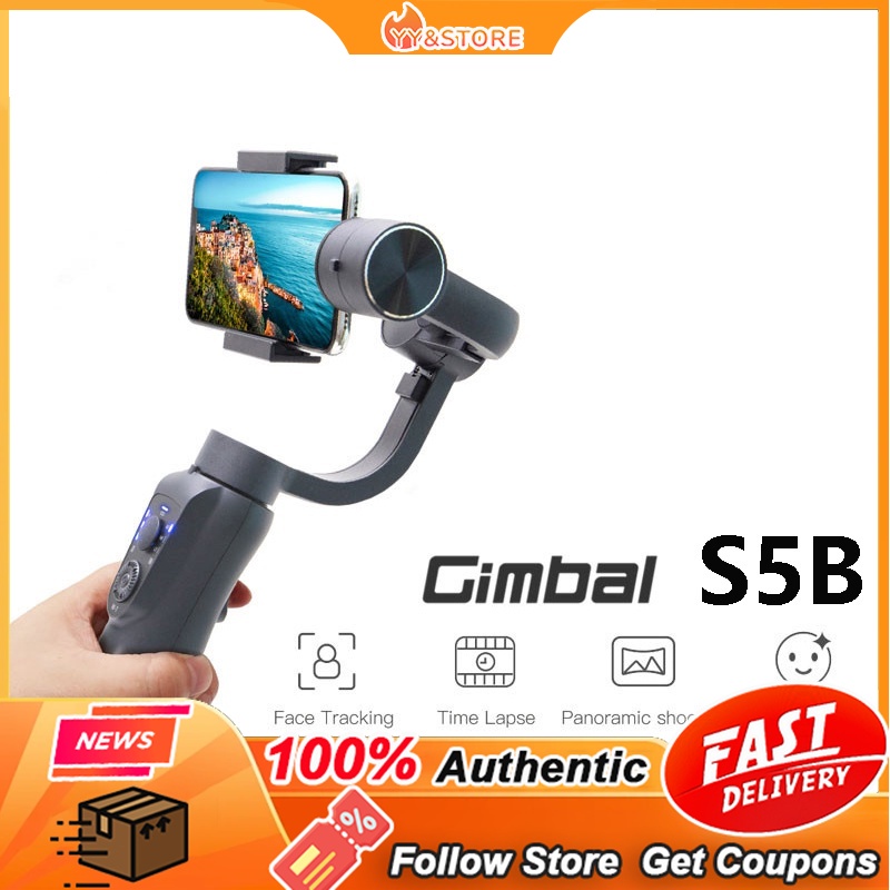 S5B 3 Eixo Estabilizador De Mão Para Câmera De Ação Para transmissão de vídeo ao vivo no YouTube