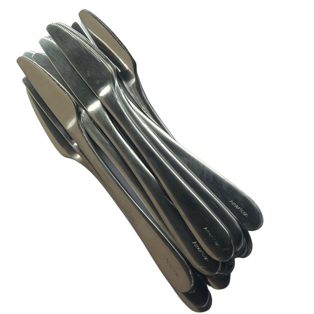 Faca Inox De Sobremesa American  Airlines 12 Pcs