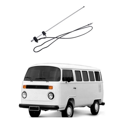 Antena Cromada 4 Estagios Radio Kombi - Caminhoes - 0690062 em Oferta na Shopee