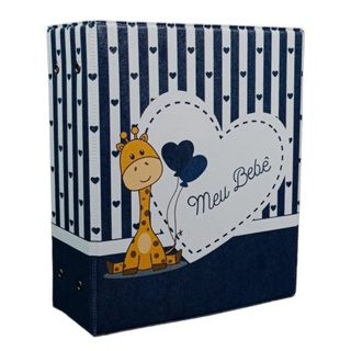 Album De Fotos 10x15 Com 500 Fotos Menino Girafa Azul em Oferta na Shopee