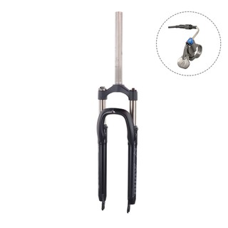 Suspensão Hidráulica Aro 29 de Aço First Rhox 100mm com Trava no Guidão