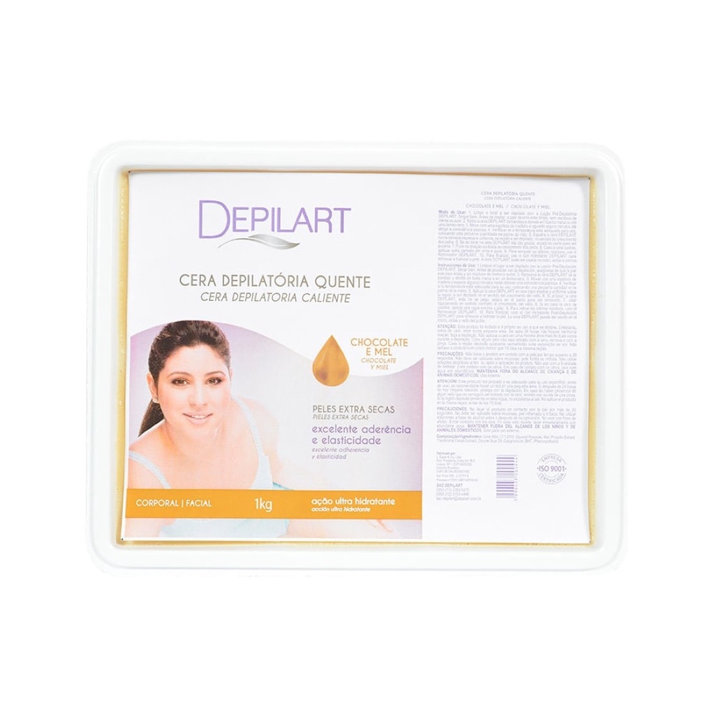 Cera Quente Depilatória Chocolate Mel 1Kg Depilart