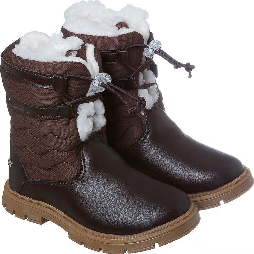 Bota Infantil Marrom Quentinha Para Inverno Com Pelinho Lã Camin Promoção - Baby & Kids Fashion