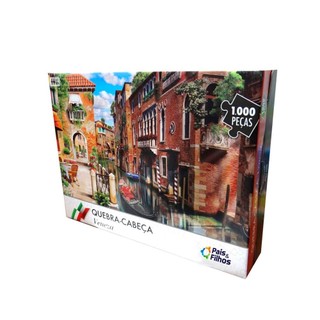 Quebra-Cabeça Veneza 1000 peças - Pais&Filhos em Oferta na Shopee