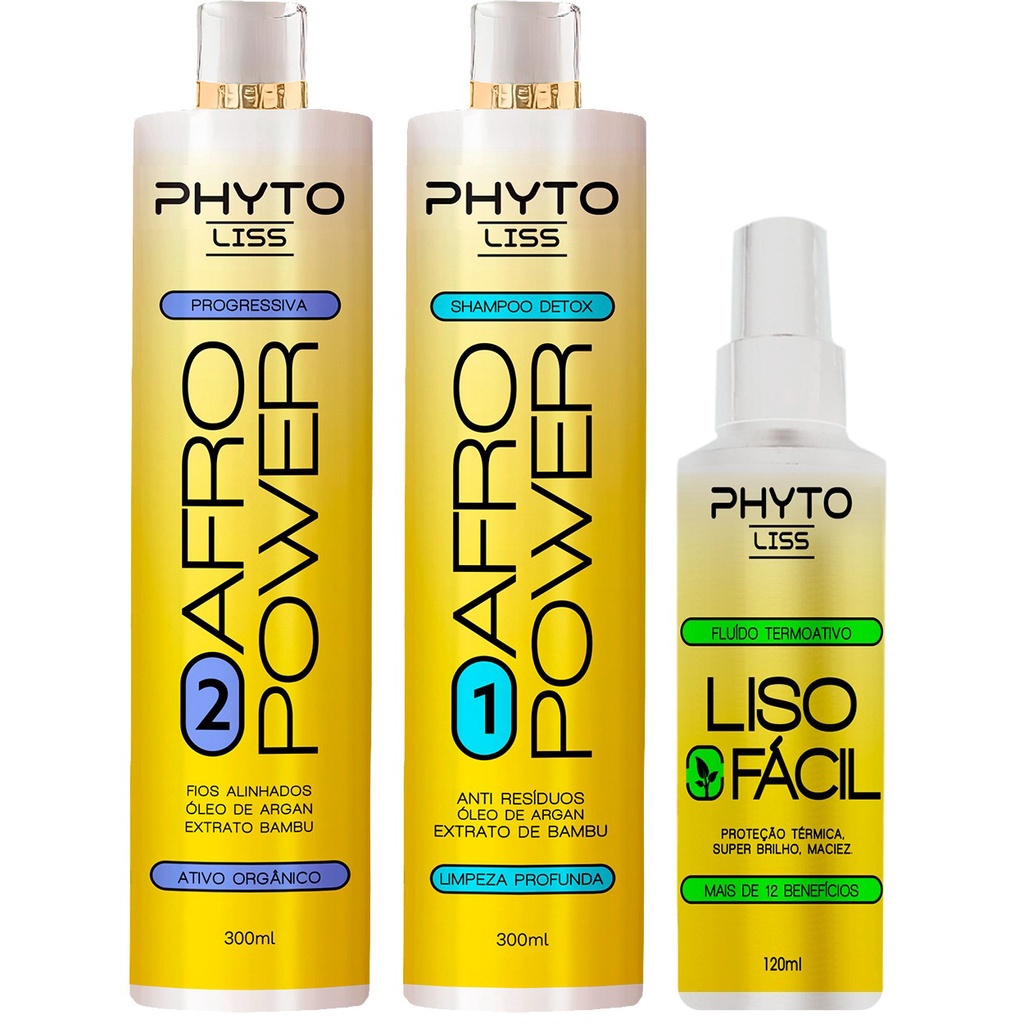 Kit Selagem Orgânica Sem formol + Protetor Térmico - Liso Perfeito, Com Brilho e Sem Frizz