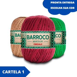 Barbante Barroco MAXCOLOR Círculo FIO 6 - 200g e 226 Metros em Oferta na Shopee
