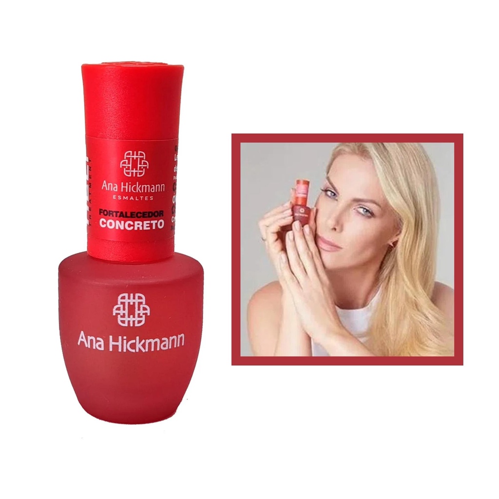 Esmalte Ana Hickmann Help Fortalecedor Concreto Base 9ml