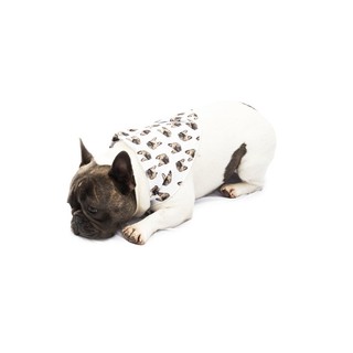 Bandana Pet Personalizada - Customize com Suas Fotos - Lenço para Cães e Gatos Customizável - Branco