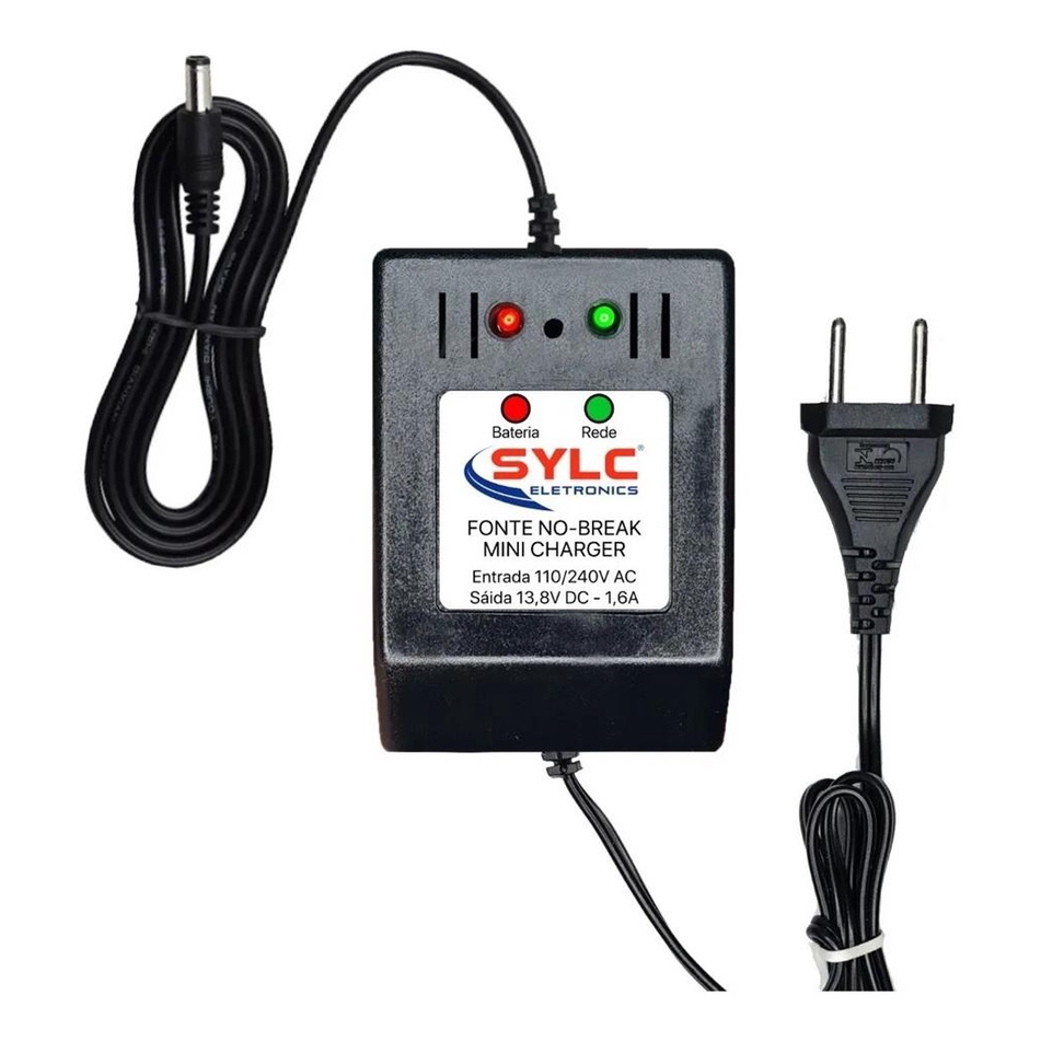 Fonte Nobreak 12v Carregador De Bateria De 5a 7a 9a Com Saída Auxiliar P4 Bivolt