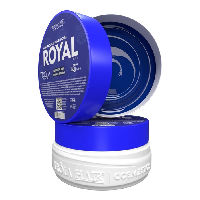 Máscara Capilar Pigmentadora Troia Colors Royal 150g Cor fantasia - Troia Hair