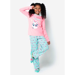 Pijama Manga Longa Menina Teen Unicórnio Popstar - Puket