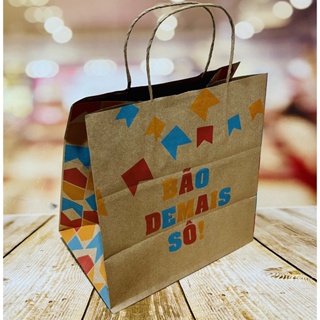 10 Sacola Festa Junina  M (PPQL) Bão Demais Sô 4398  (Junina Ideia 2023) em Oferta na Shopee