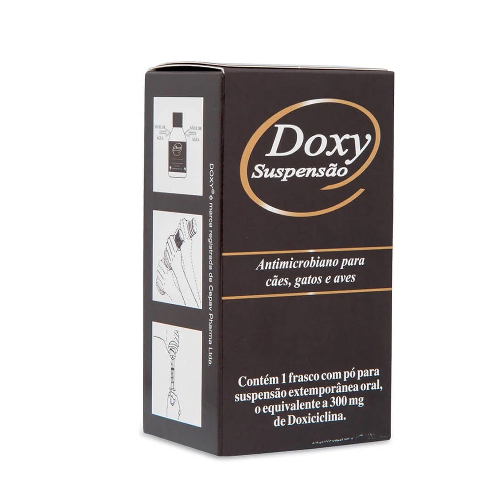 Antimicrobiano Para Cachorro Gato Ave Doxy Suspensão 300mg em Oferta na Shopee