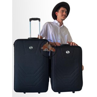 KIT CONJUNTO JOGO 2 MALAS VIAGEM VILLAGE - MÉDIA E GRANDE