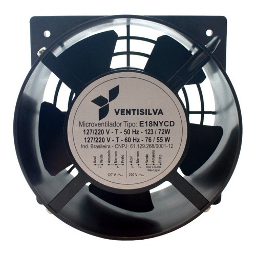 Micro Ventilador Cooler Ventoinha 186x186x102mm E18ny Bivolt