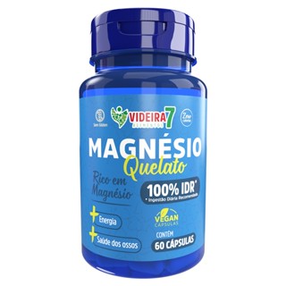Magnésio Quelato 100% IDR - 60 CÁPSULAS