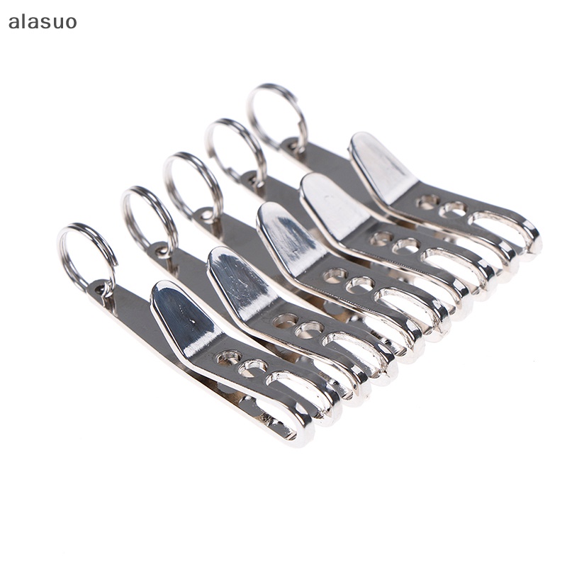 [alasuo] 5 Peças edc Engrenagem Bolso Suspensão Clipe Cabide Ferramenta Chaveiro [BR]