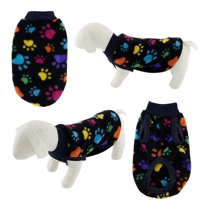 Detalhes do Kit C/3 Roupinhas Soft Inverno Cores Diversas Para Cachorro Nº02