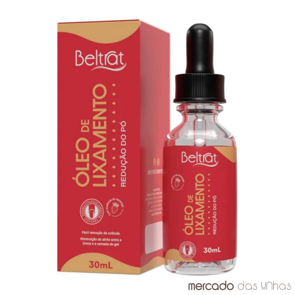 Óleo De Lixamento Beltrat 30ml Redutor De Calor E Atrito Unha Gel Fibra Profissional Original