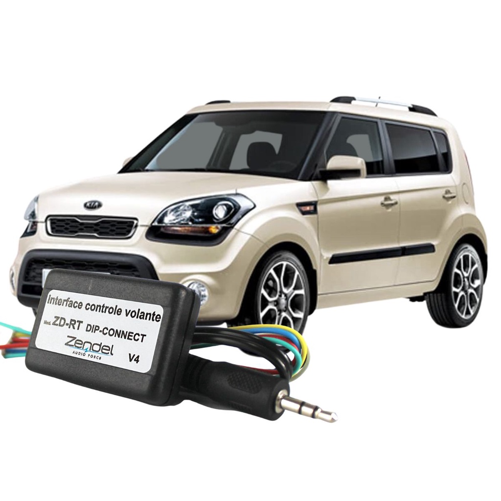 Interface Som Volante Kia Soul 2009 2010 2011 2012 2013 2014 Central Controle de Som no Volante do Veículo