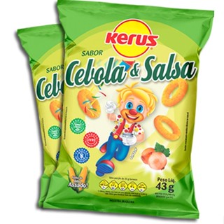 Salgadinho Kerus Cebola 43g C/10