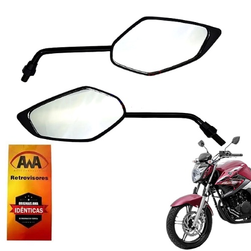 Retrovisor Par Modelo Original Yamaha Fazer 150 250 2015 AWA em Oferta na Shopee