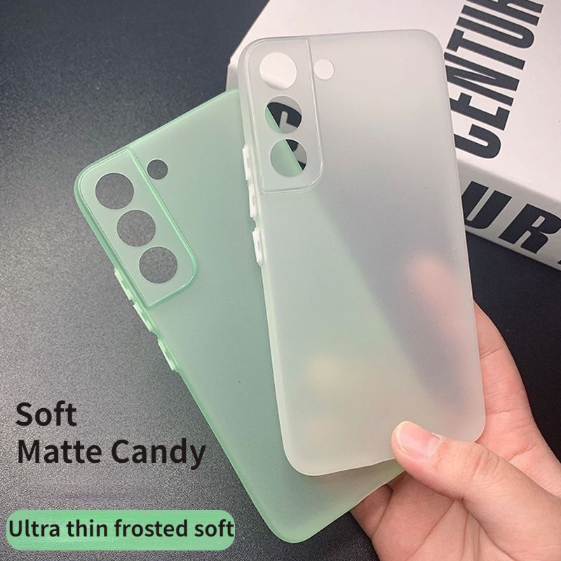 Capa Macia Fosca Ultrafina Para Samsung Galaxy S25 Ultra Plus FE A56 A55 A54 A53 A52 A32 A23 A14 Lente Tpu Completa À Pr em Oferta na Shopee