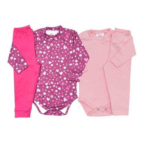Kit 02 Conjuntos Térmicos Bebê Inverno Segunda Pele Infantil Peluciado Quentinho para o Frio