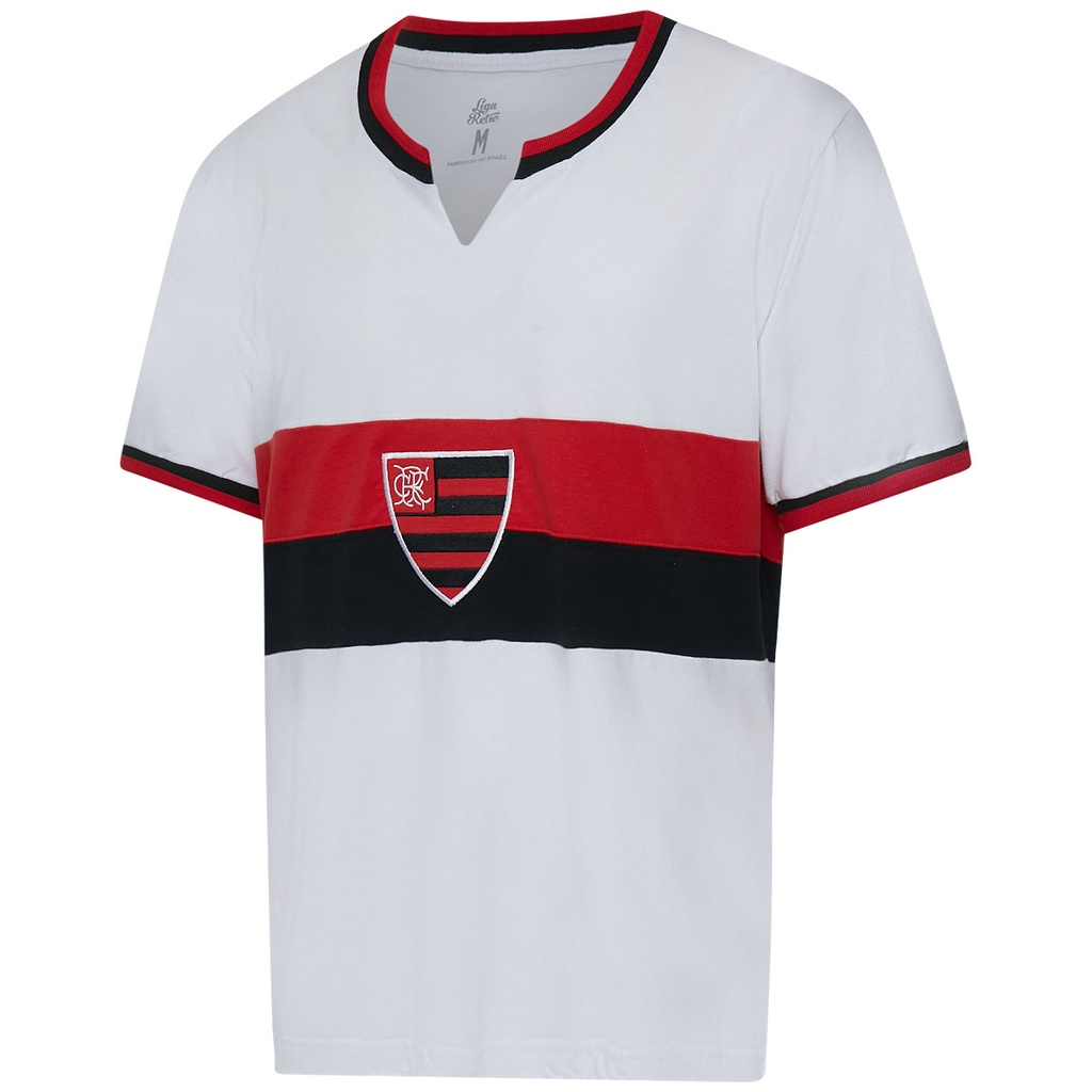 Camisa Flamengo Retrô 1976 Branca Masculina Oficial em Oferta na Shopee