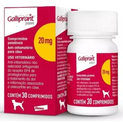 Anti inflamatório cães Galliprant 20mg 30 comprimidos
