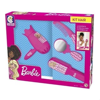 Brinquedo Infantil Kit Hair Barbie Com 4 Pecas Cotiplas