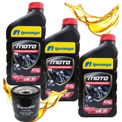 Troca de Óleo Cb 500x / Cb 500f / Cbr 500 / Cb 650f / Cbr 650f Ipiranga 10w30 + Fitro