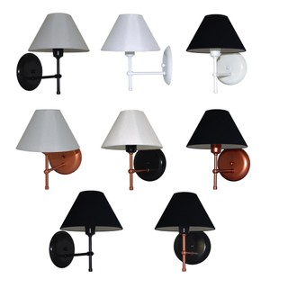 Arandela De Parede com Cúpula de Algodão Ideal para Cabeceira De Cama para ligar na energia elétrica