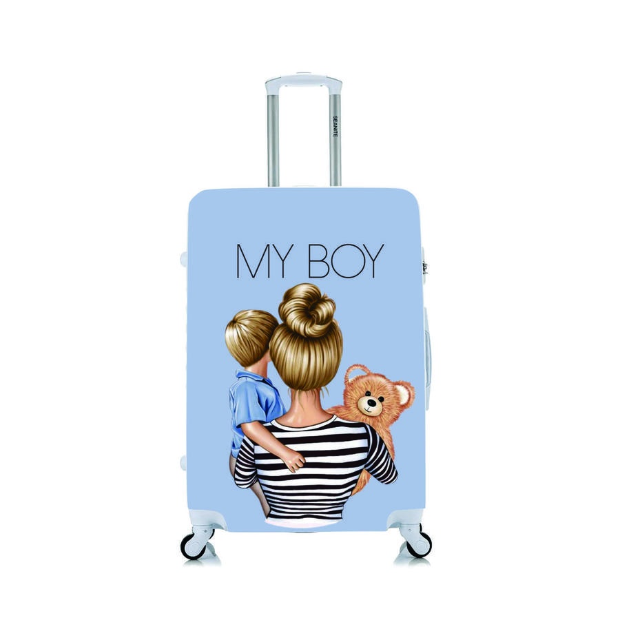 Capa Protetora Para Mala Viagem Personalizada Media My Boy