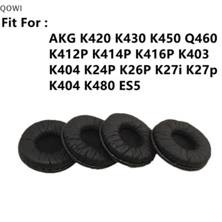 qo 1 Par De Almofadas De Orelha De Reposição Almofada Para AKG K420 K430 K450 Q460 K412P K414P K416P K403 K404 K24P K26P Fone De Ouvido br