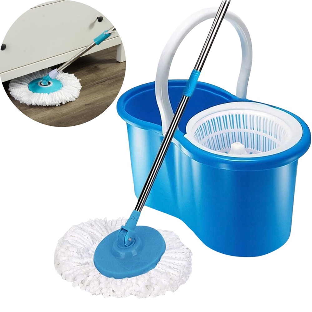 Mop Com Balde Perfect Flash Clean 360° Giratório Refil Esfregão De Limpeza