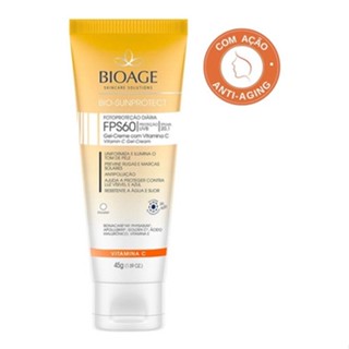 Protetor Solar Com Vitamina C Fps60 Antioxidante Bioage 45g